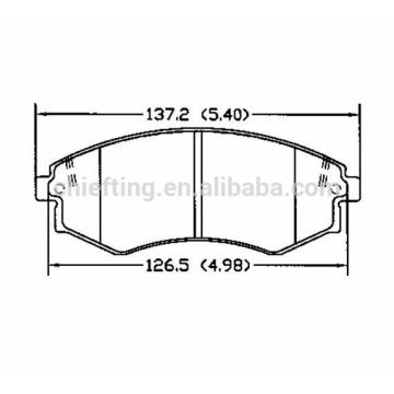 D700 58101-28A00 Fronts Bremsbelag für Hyundai